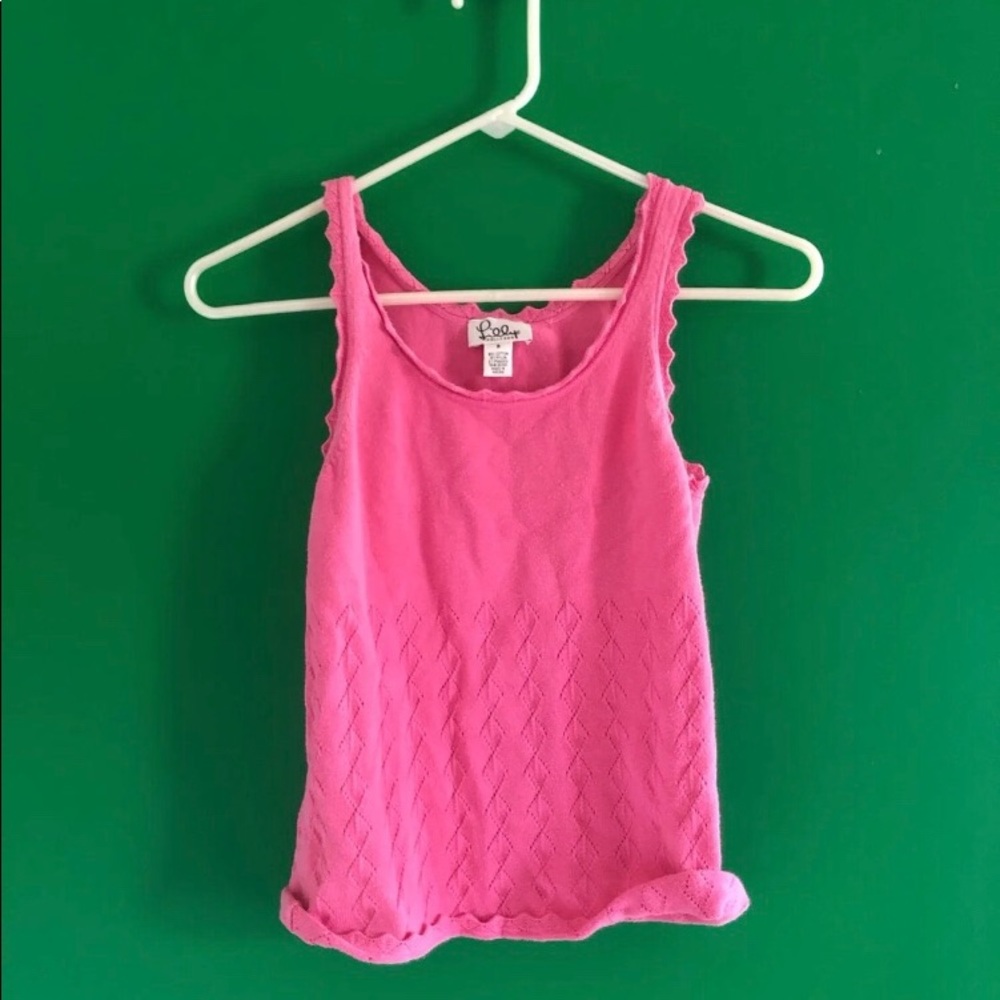 Lilly Pulitzer Pink Knitted Tank Top